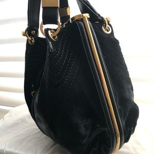 Jimmy Choo True Black Calf skin shoulder bag